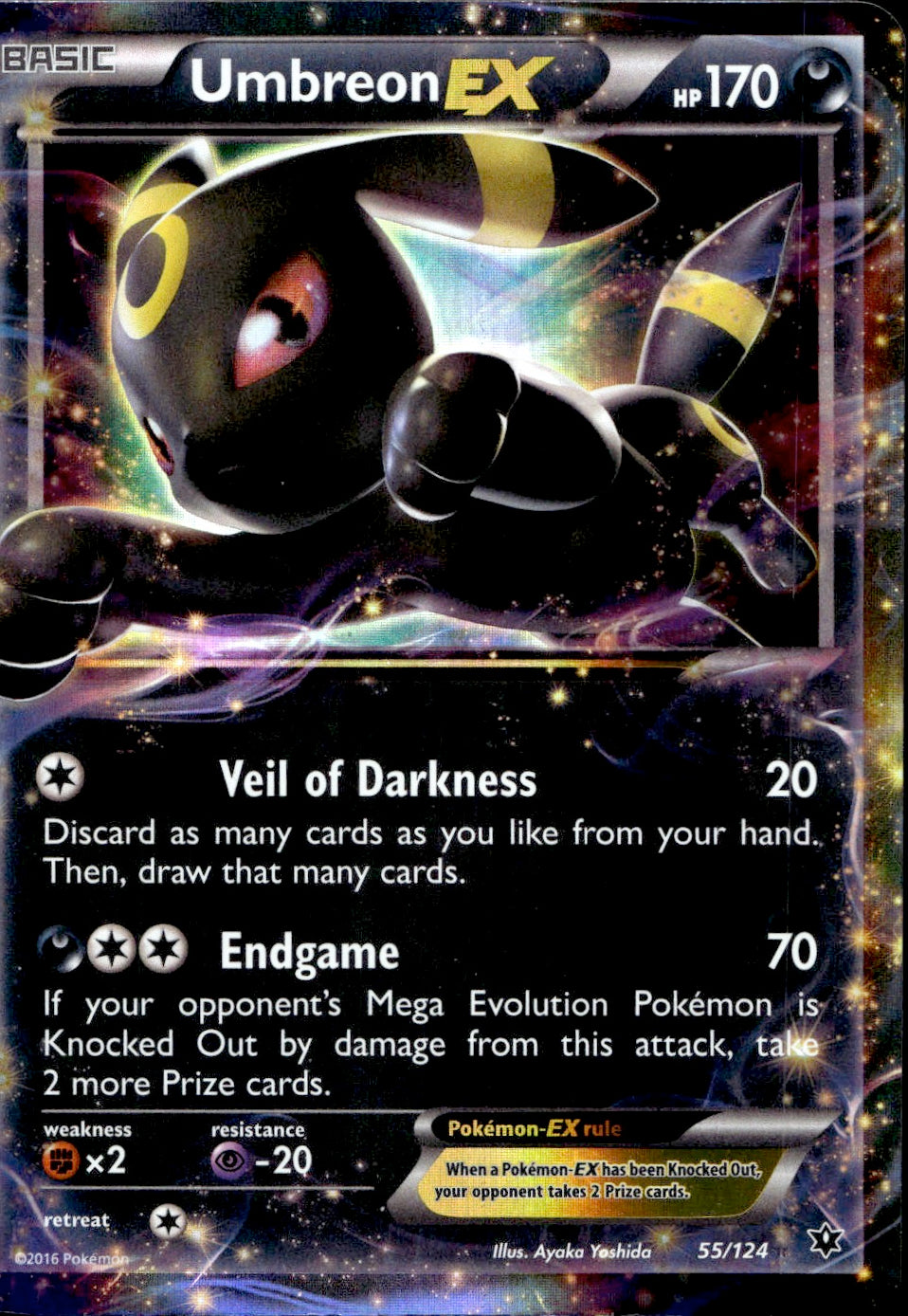 Umbreon EX (55/124) - Fates Collide - Near Mint