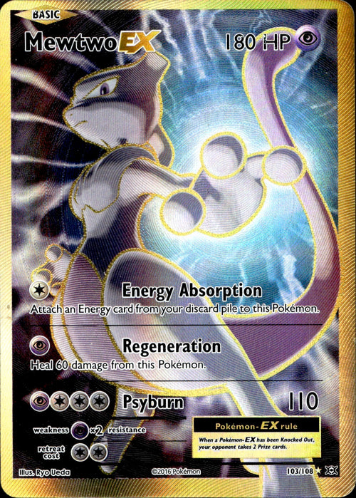 Mewtwo EX (103/108) - XY Evolutions - Light Play