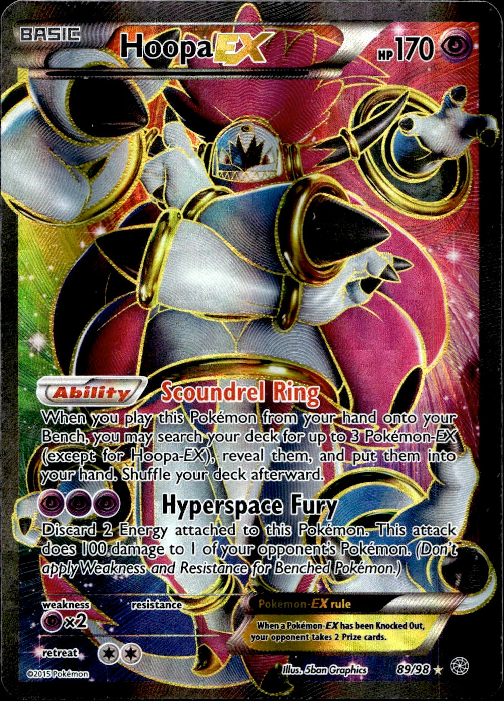 Hoopa EX (89/98) - Ancient Origins - Near Mint