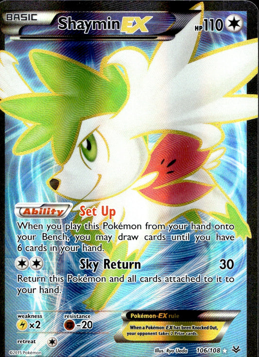 Shaymin EX (106/108) - Roaring Skies - Light Play