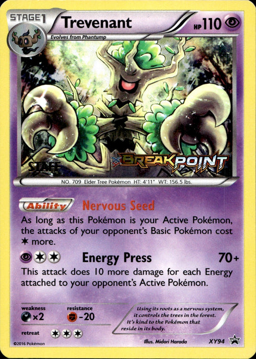 Trevenant STAFF (XY94) - Black Star Promo - Light Play