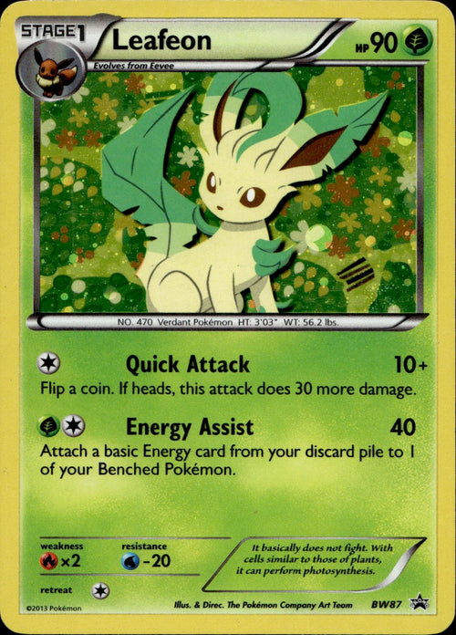 Leafeon (BW87) - Black Star Promo - Light Play