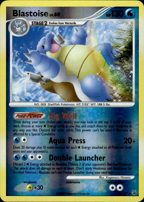 Blastoise Lv.60 (Reverse) (2/127) - Platinum base - Near Mint