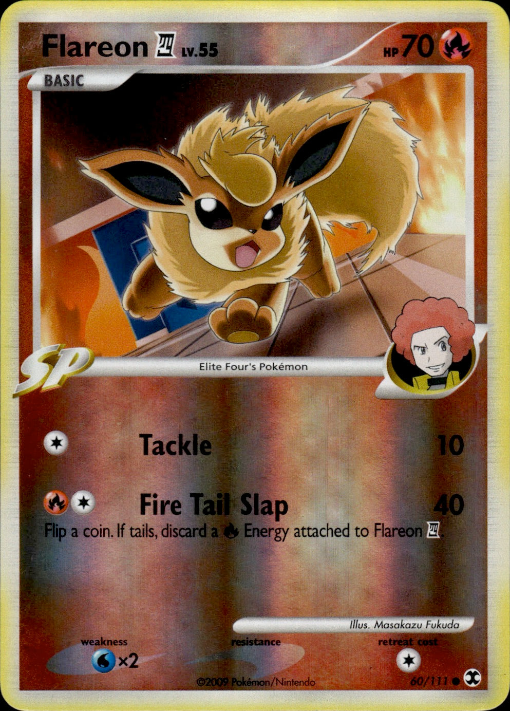 Flareon Lv.55 (Reverse) (60/111) - Rising Rivals - Near Mint