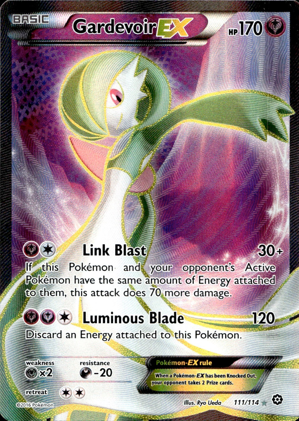 Gardevoir EX (111/114) - Steam Siege - Light Play