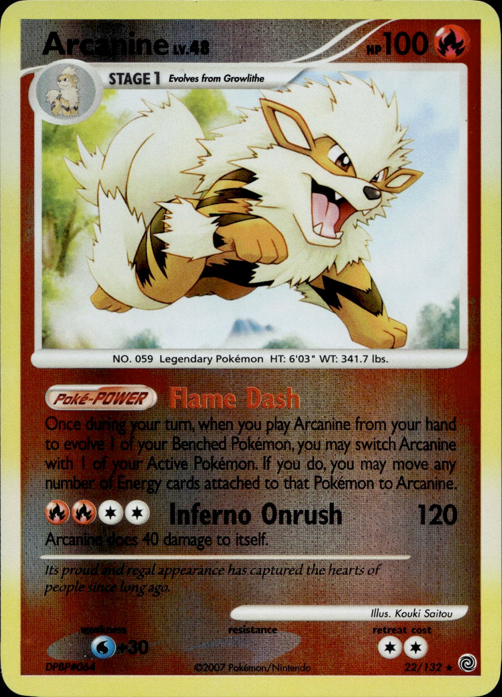 Arcanine 22/132 - Secret Wonders Reverse Holofoil