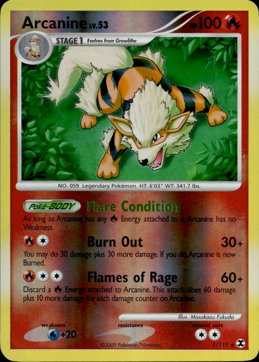 Arcanine 1/111 - Rising Rivals Reverse Holofoil