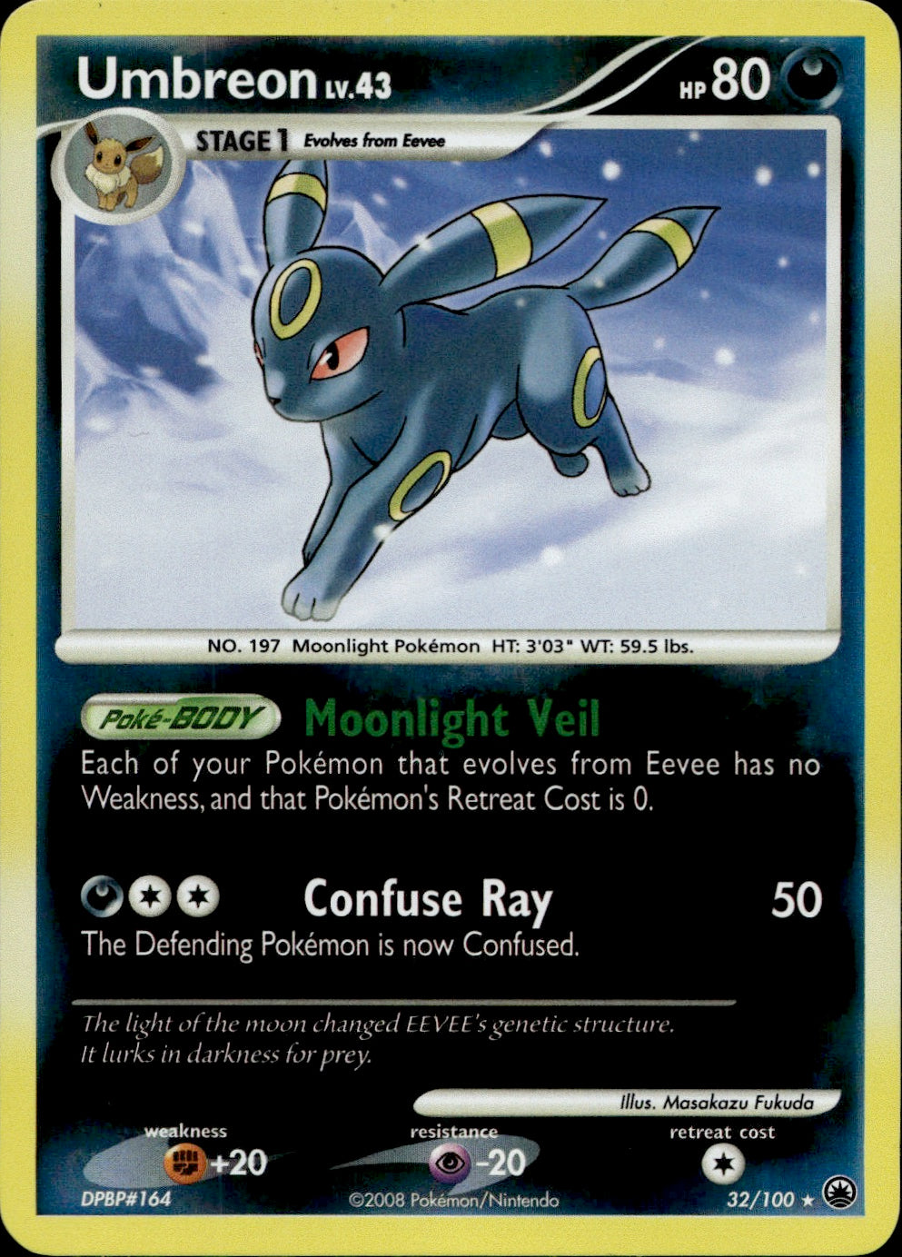 Umbreon 32/100 - Majestic Dawn Reverse Holofoil