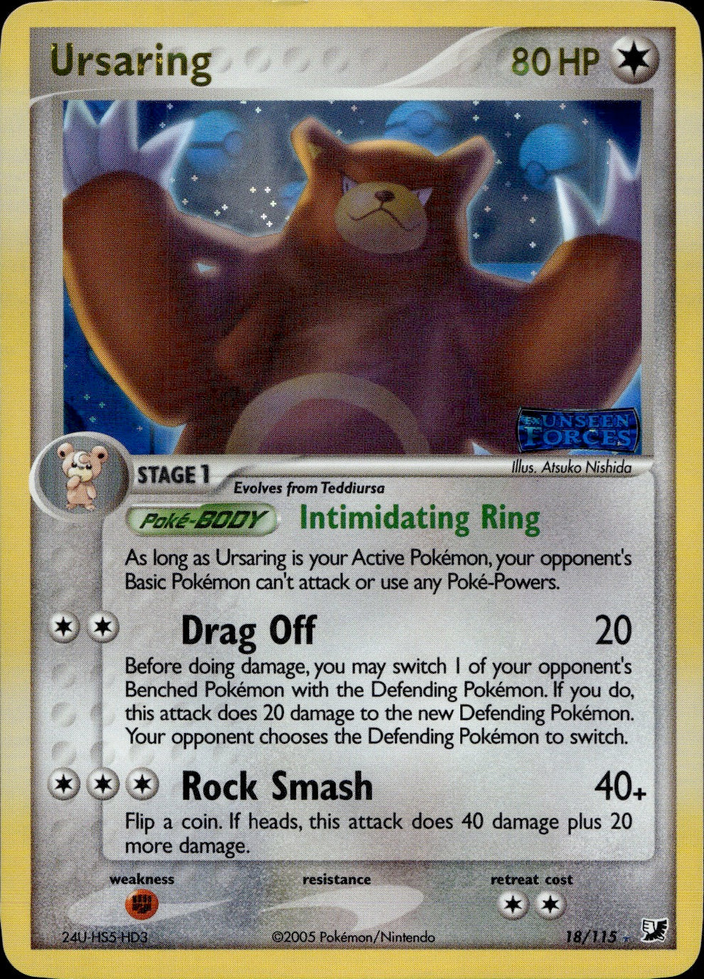 Ursaring 18/115 - Unseen Forces Holofoil