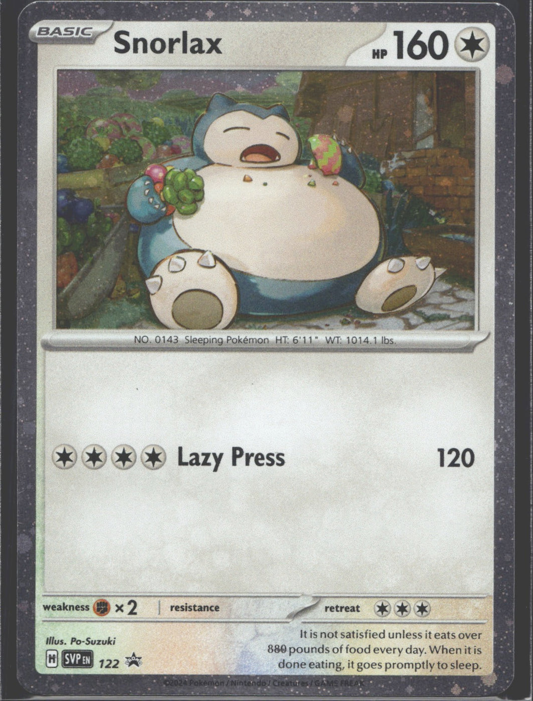 Snorlax 122 - SV Scarlet & Violet Promo Cards Holofoil