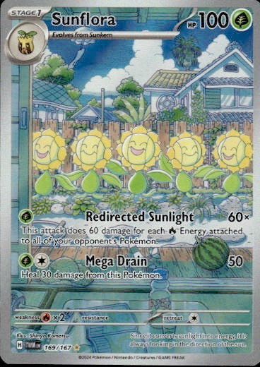 Sunflora Illustration Rare Full Art 169/167 - Twilight Masquerade