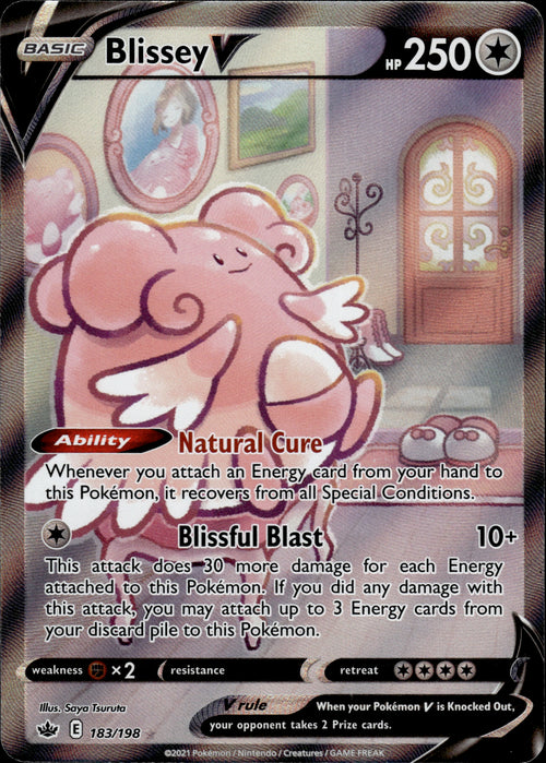 Blissey V - Alt Art - (183/198) - Chilling Reign