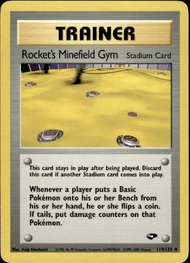 Rocket's Minefield Gym Uncommon  119/132 Gym Challenge