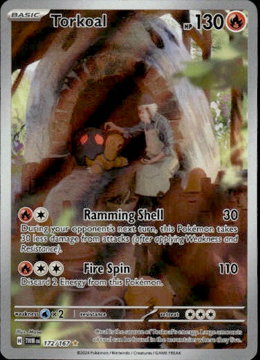 Torkoal Illustration Rare Full Art 172/167 - Twilight Masquerade