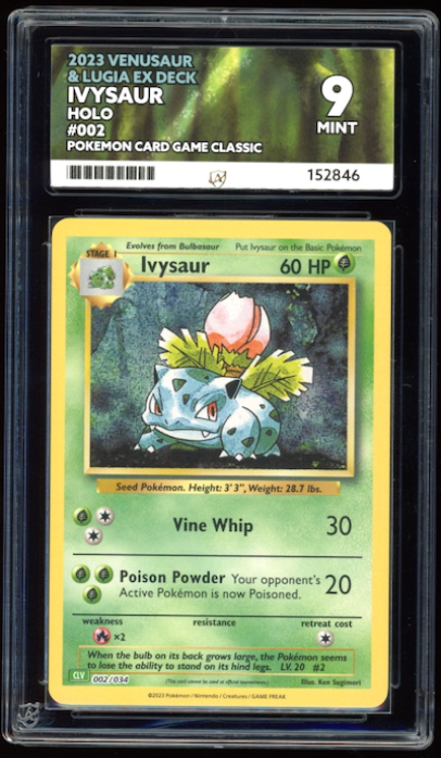 Venusaur & Lugia EX Deck Holo Ivysaur 002/034  ACE 9 Mint - PokeRand