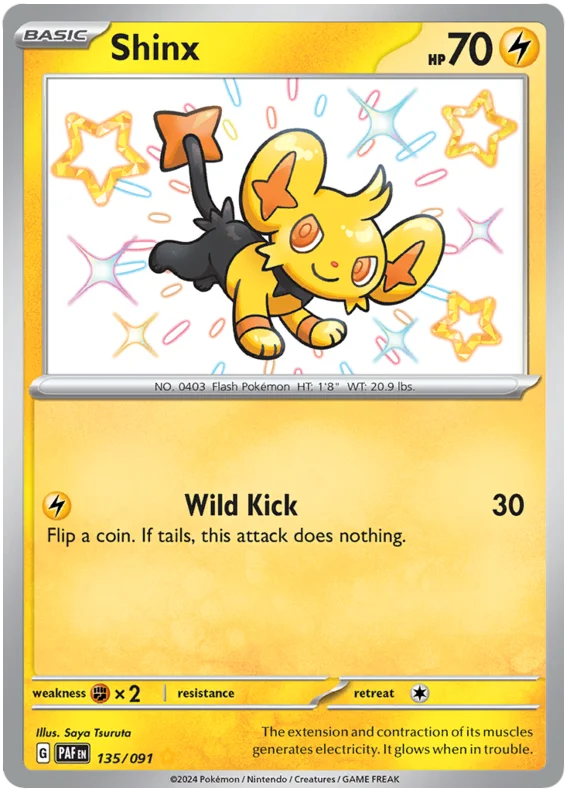 Shinx (135/091) Illustrration Rare - Paldean Fates - PokeRand