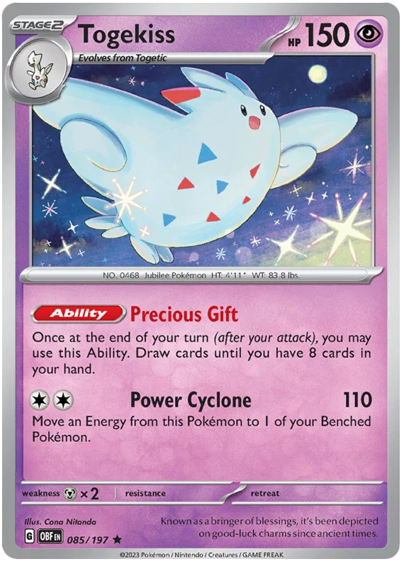 Togekiss Holo (085/197) - Obsidian Flames - PokeRand