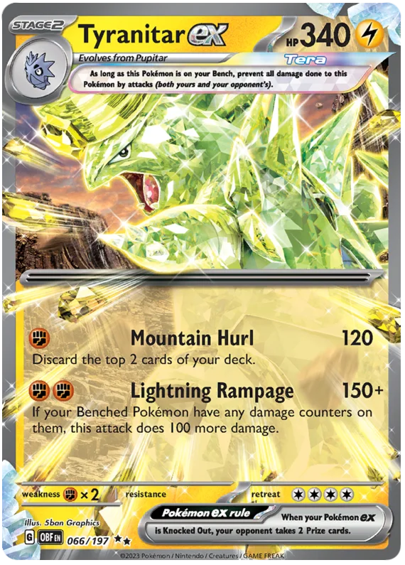 Tyranitar ex (66/197) Double Rare - Obsidian Flames - PokeRand