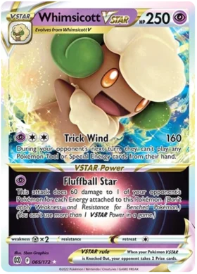 Whimsicott VSTAR - Brilliant Stars - 065/172 - PokeRand