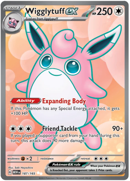 Wigglytuff ex - Ultra Rare - 187/165 - Pokemon 151 (English) - PokeRand