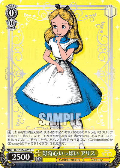 Alice in Wonderland - Dds/S104-003 R - Disney 100 Weiss Schwarz - PokeRand