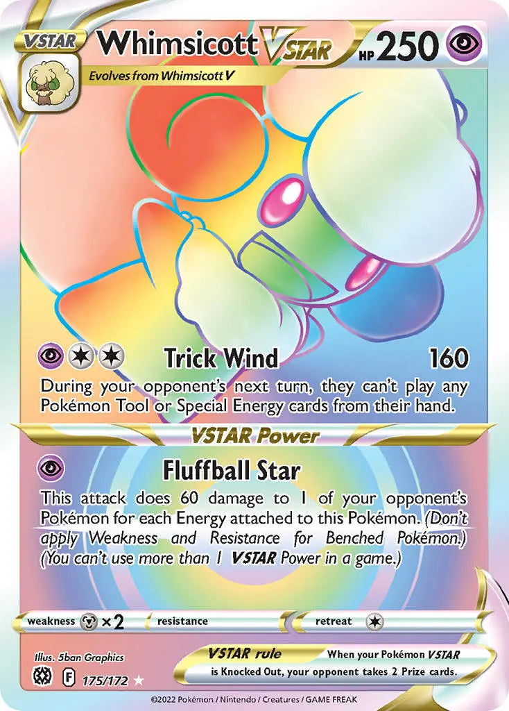 Whimsicott VSTAR - Brilliant Stars - 175/172 - PokeRand