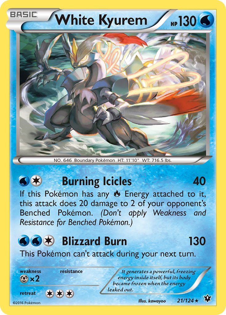 White Kyurem - Holo (21/124) - Fates Collide