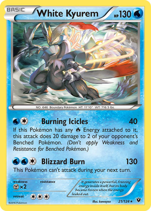 White Kyurem - Holo (21/124) - Fates Collide