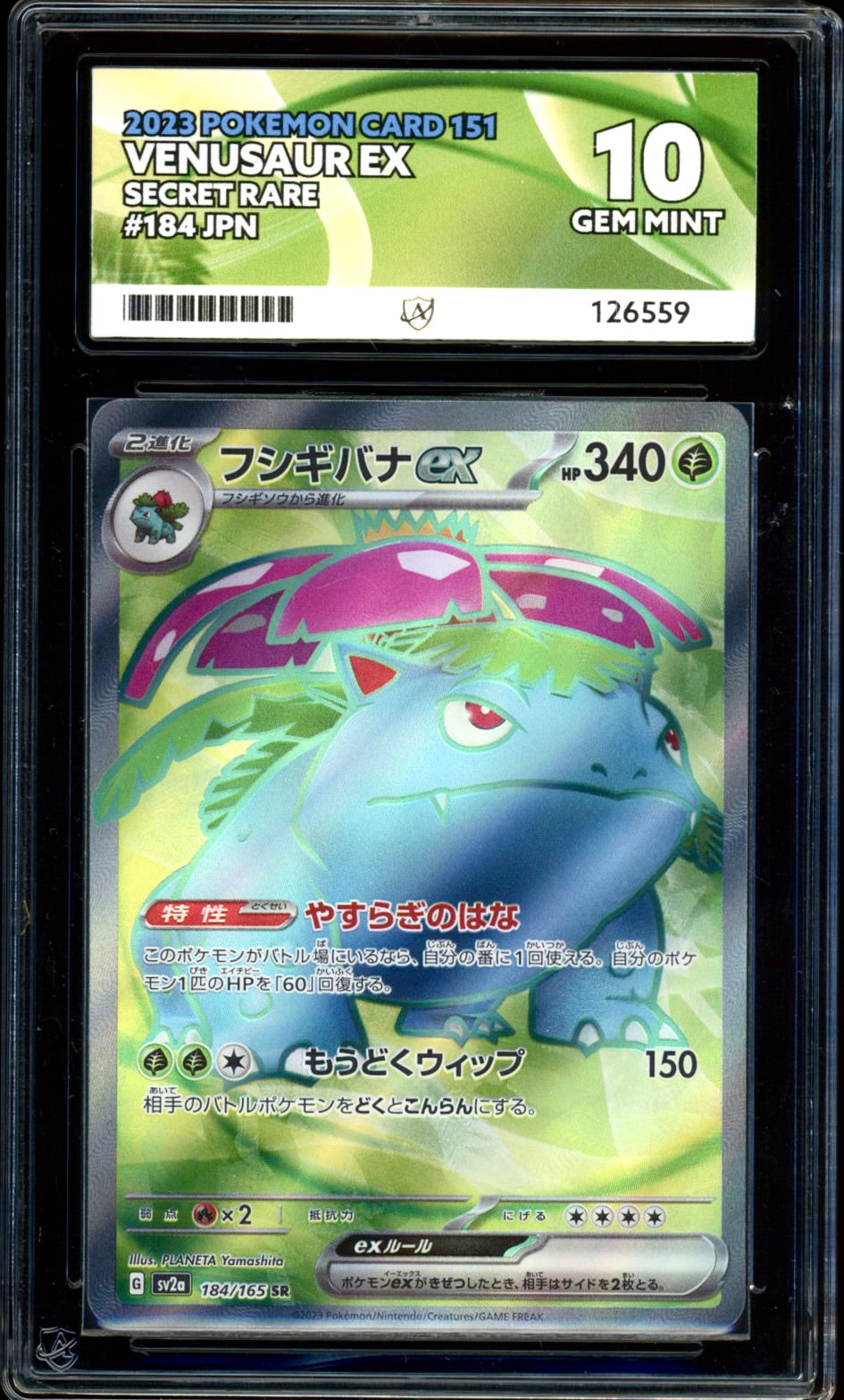 Venusaur ex 184/165 (Pokemon 151 JPN) ACE 10 - PokeRand