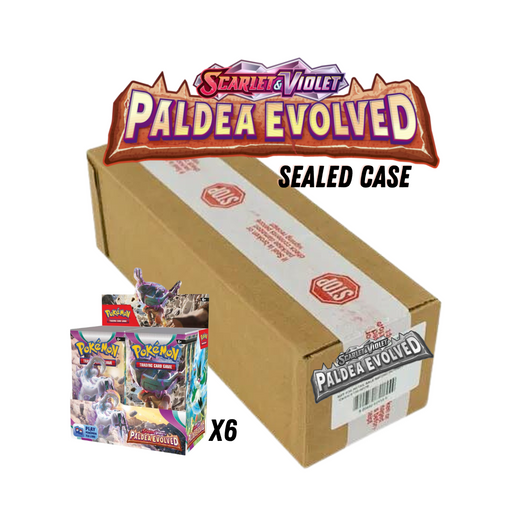 Sealed Case - Paldea Evolved Pokemon Booster Box (6 sealed boxes) - PokeRand