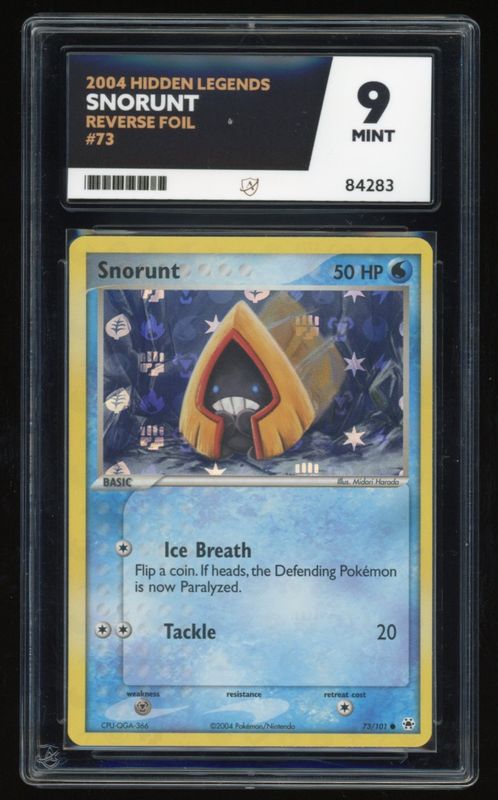 Snorunt - Reverse Foil - 73/101 - Hidden Legends - ACE 9