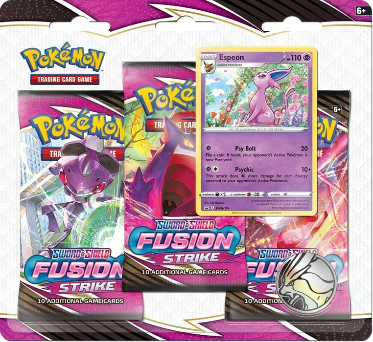 3 Pack Blister (Espeon) - Fusion Strike - PokeRand