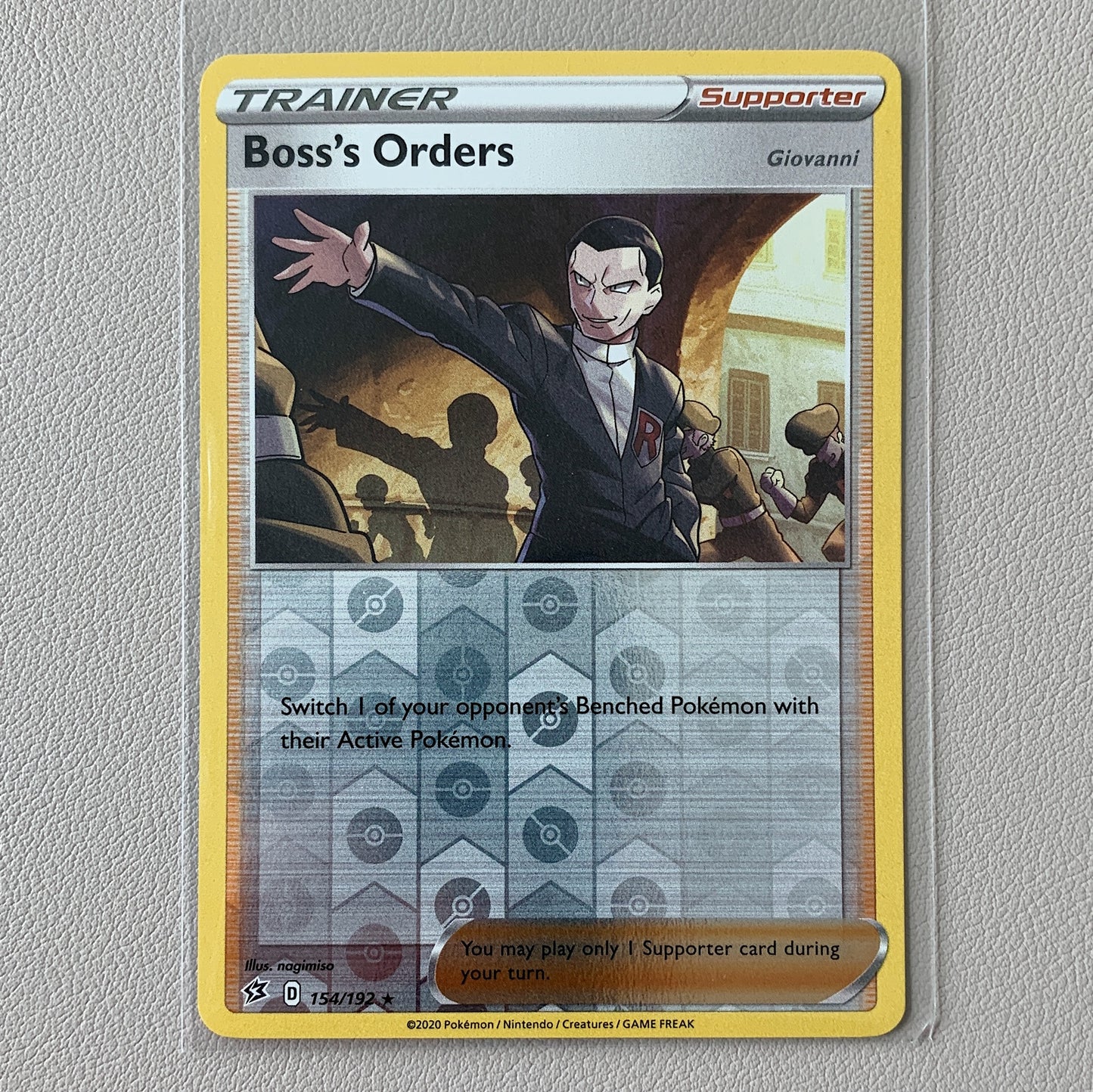 Boss's Orders Rev. Holo (154/192) - Rebel Clash - PokeRand