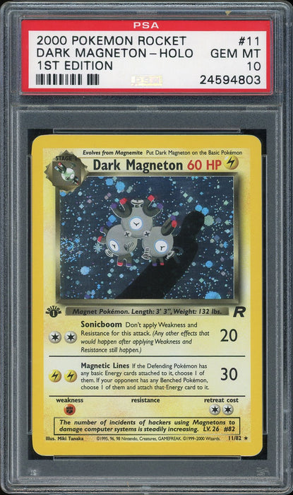Dark Magneton 1st Edition - PSA 10 - Team Rocket - PokeRand
