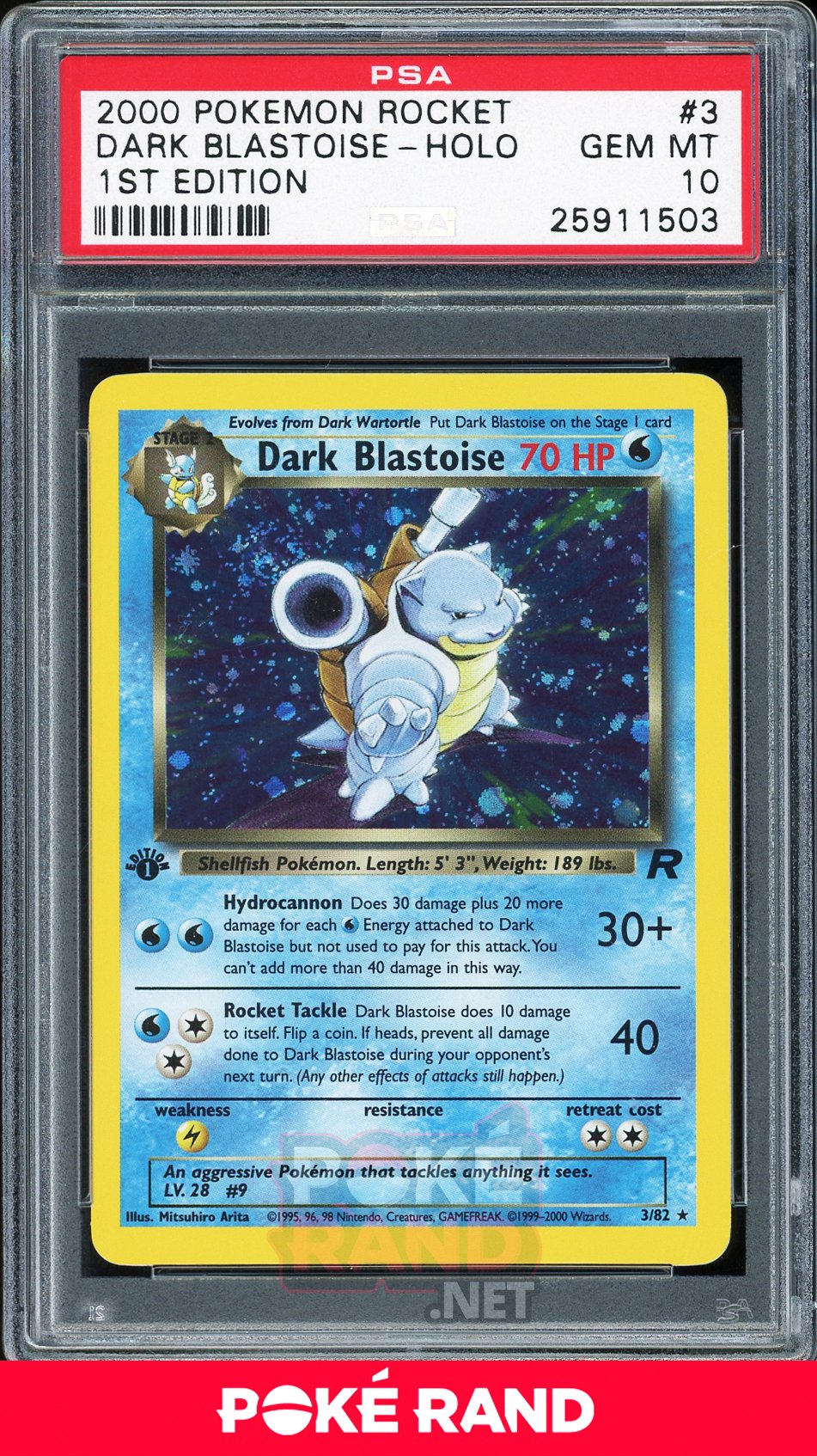 Dark Blastoise 1st Edition - PSA 10 - Team Rocket - PokeRand