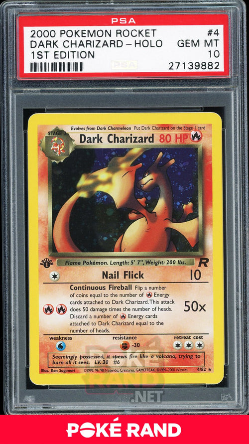 Dark Charizard 1st Edition - PSA 10 - Team Rocket - PokeRand