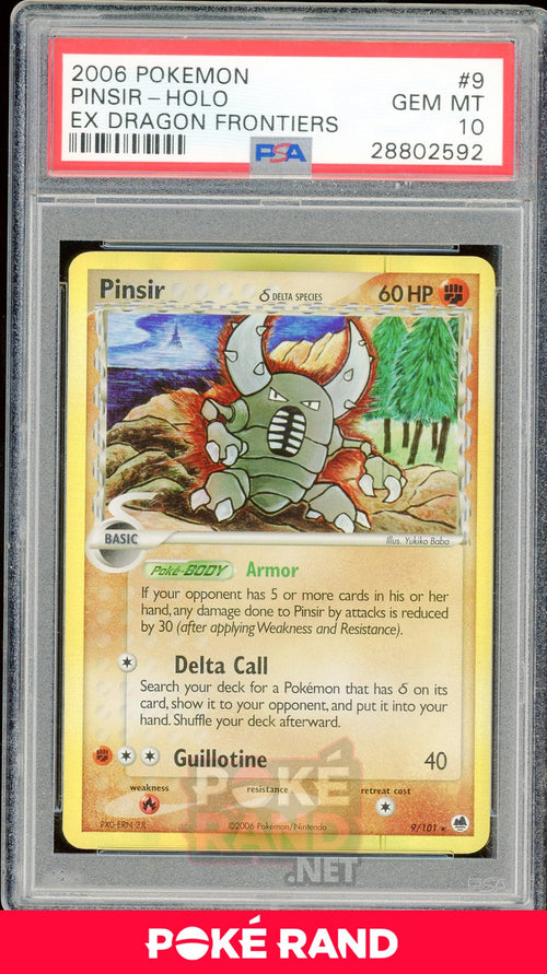 Pinsir (#9) PSA 10 - Ex Dragon Frontiers - PokeRand