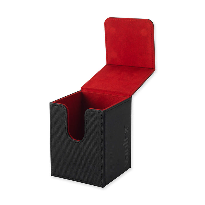 PokeRand Exclusive Vault X ® Premium Large Deck Box (Black & Red) - PokeRand