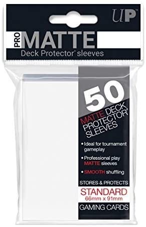 Ultra Pro Matte White Deck Protectors (50 Sleeves) - PokeRand