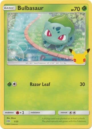 Bulbasaur - NON HOLO - Mcdonalds Collection 2021 - 1/25 - PokeRand