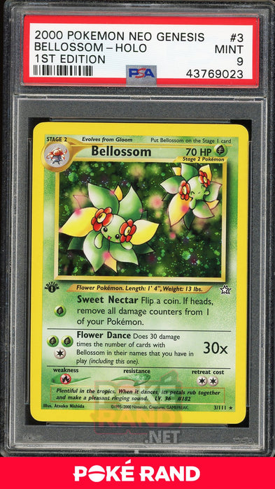 Bellossom (PSA 9) - Neo Genesis 1st Edition #3 - PokeRand