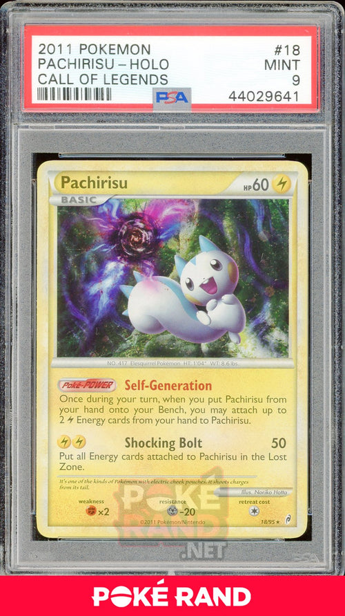 Pachirisu (#18) PSA 9 - Call of Legends - PokeRand