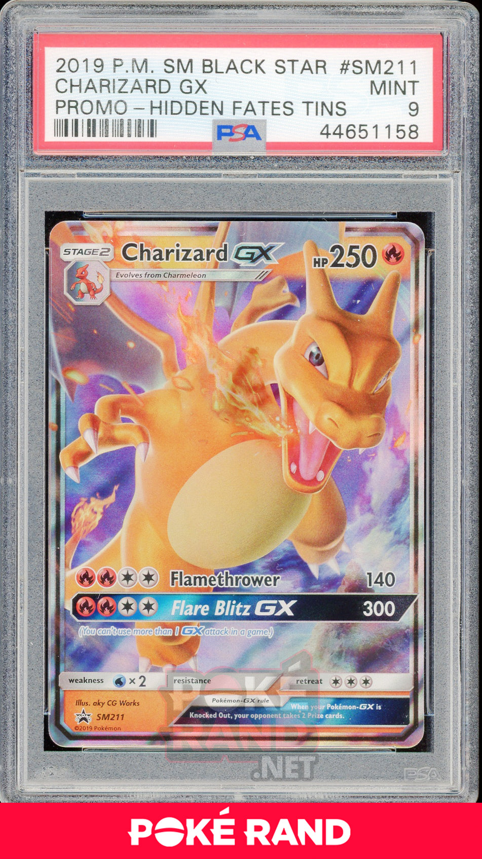 Charizard GX (#SM211) PSA 9 - Black Star Promo - PokeRand