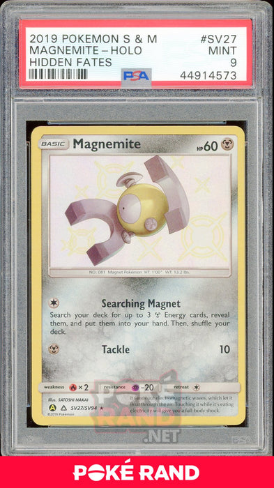 Magnemite (#SV27) PSA 9 - Hidden Fates - PokeRand