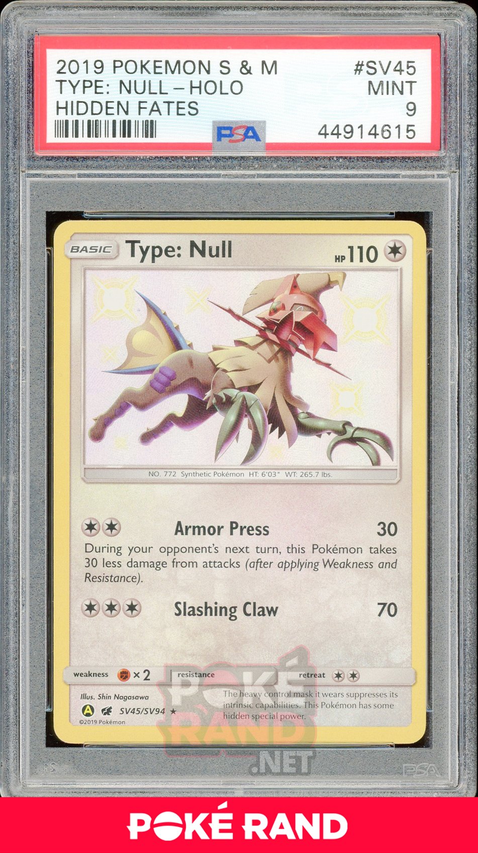 Type- Null (#SV45) PSA 9 - Hidden Fates - PokeRand