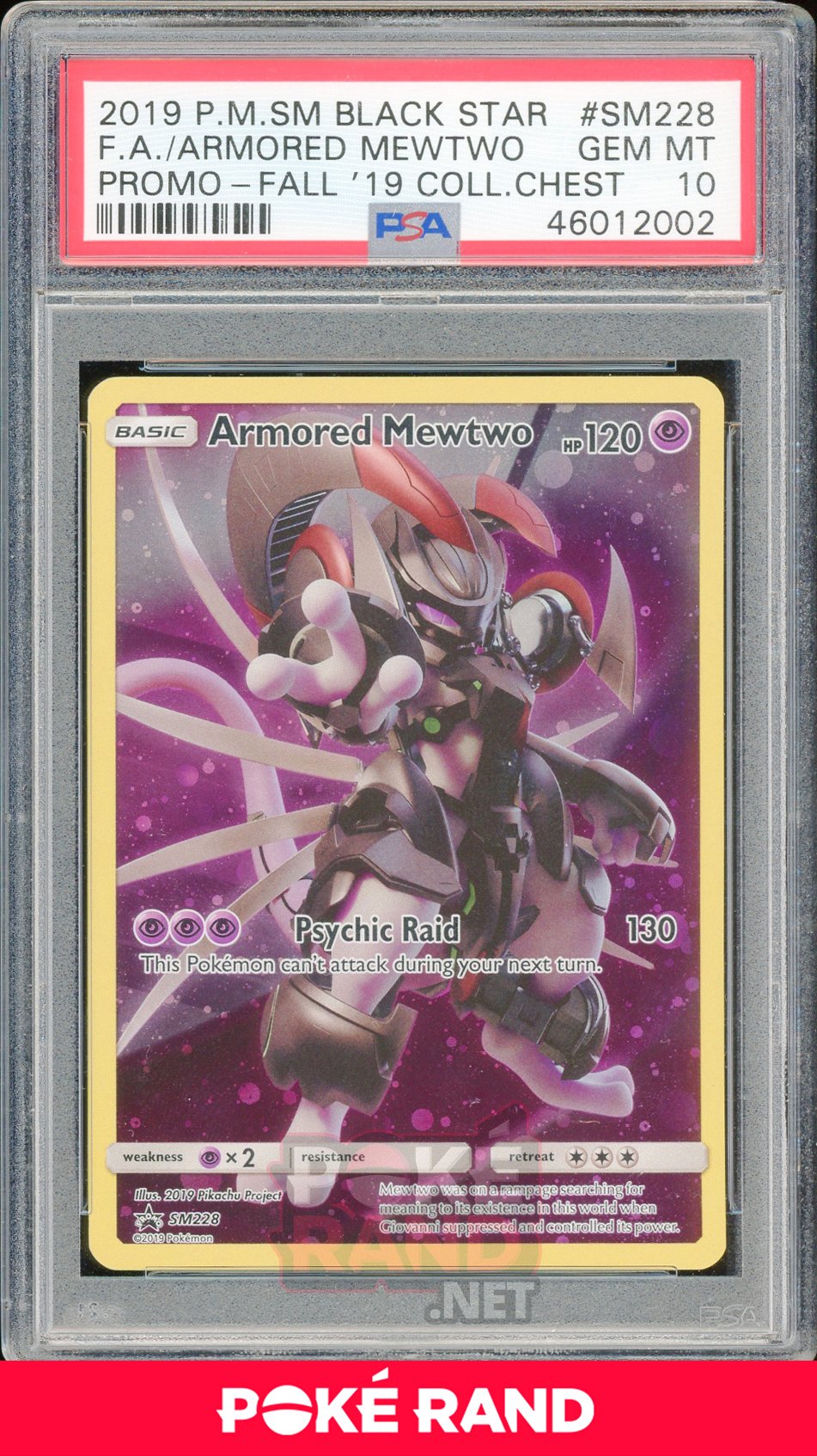 Armoured Mewtwo (#SM288) PSA 10 - Black Star Promo - PokeRand