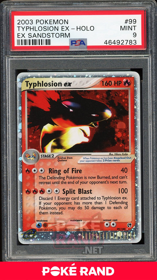 Typhlosion ex (PSA 9) - ex Sandstorm #99 - PokeRand