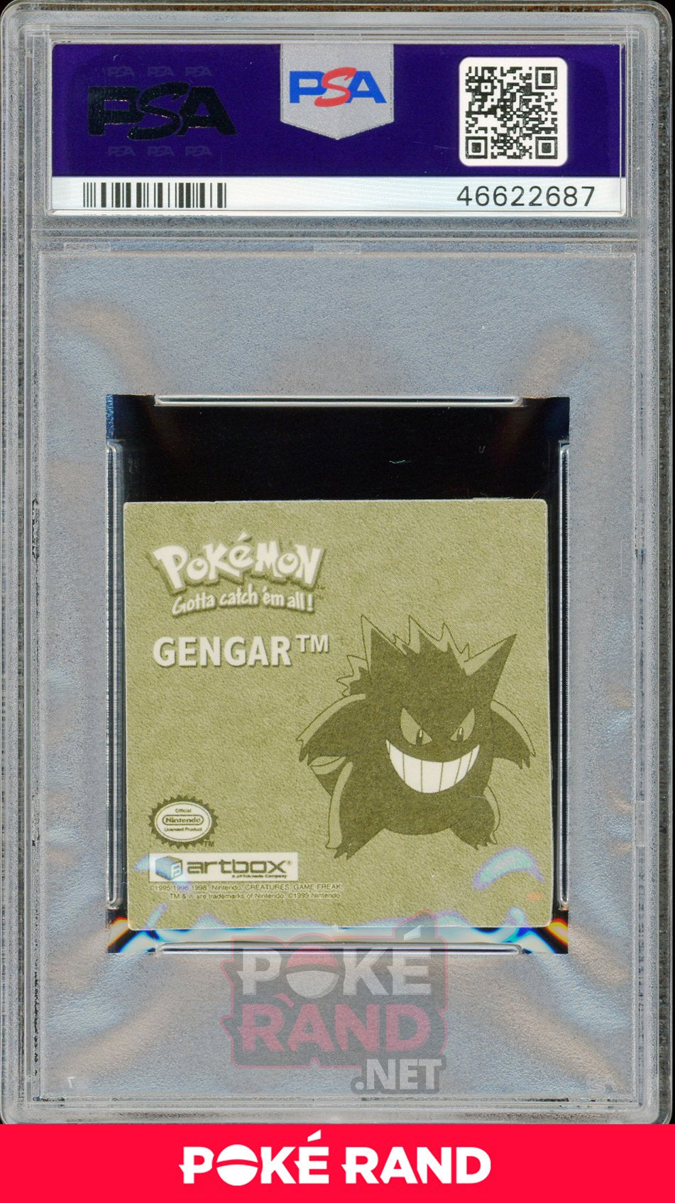 Gengar R02 PSA 8 - Sticker - PokeRand