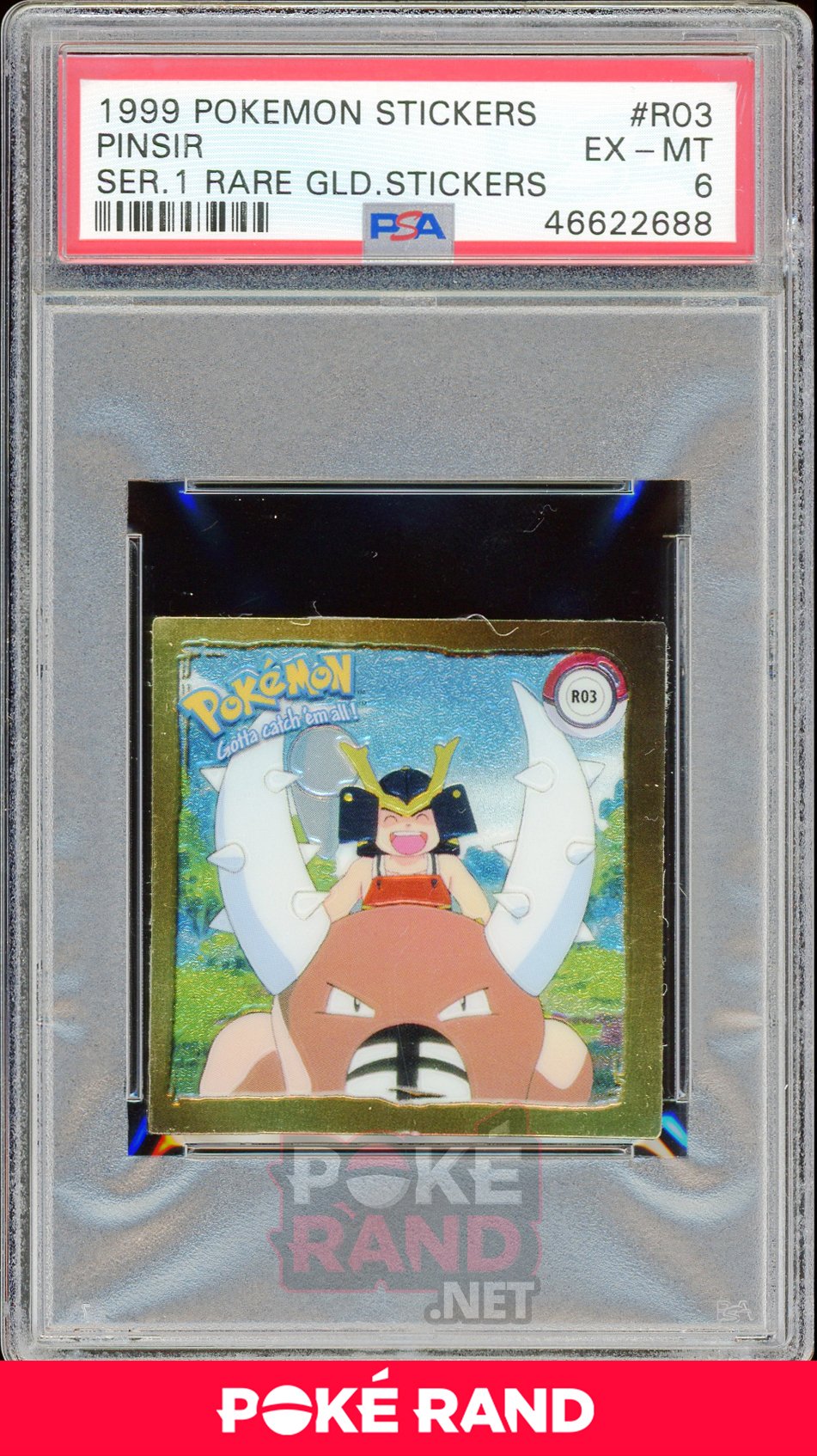 Pinsir R03 PSA 6 - Sticker - PokeRand