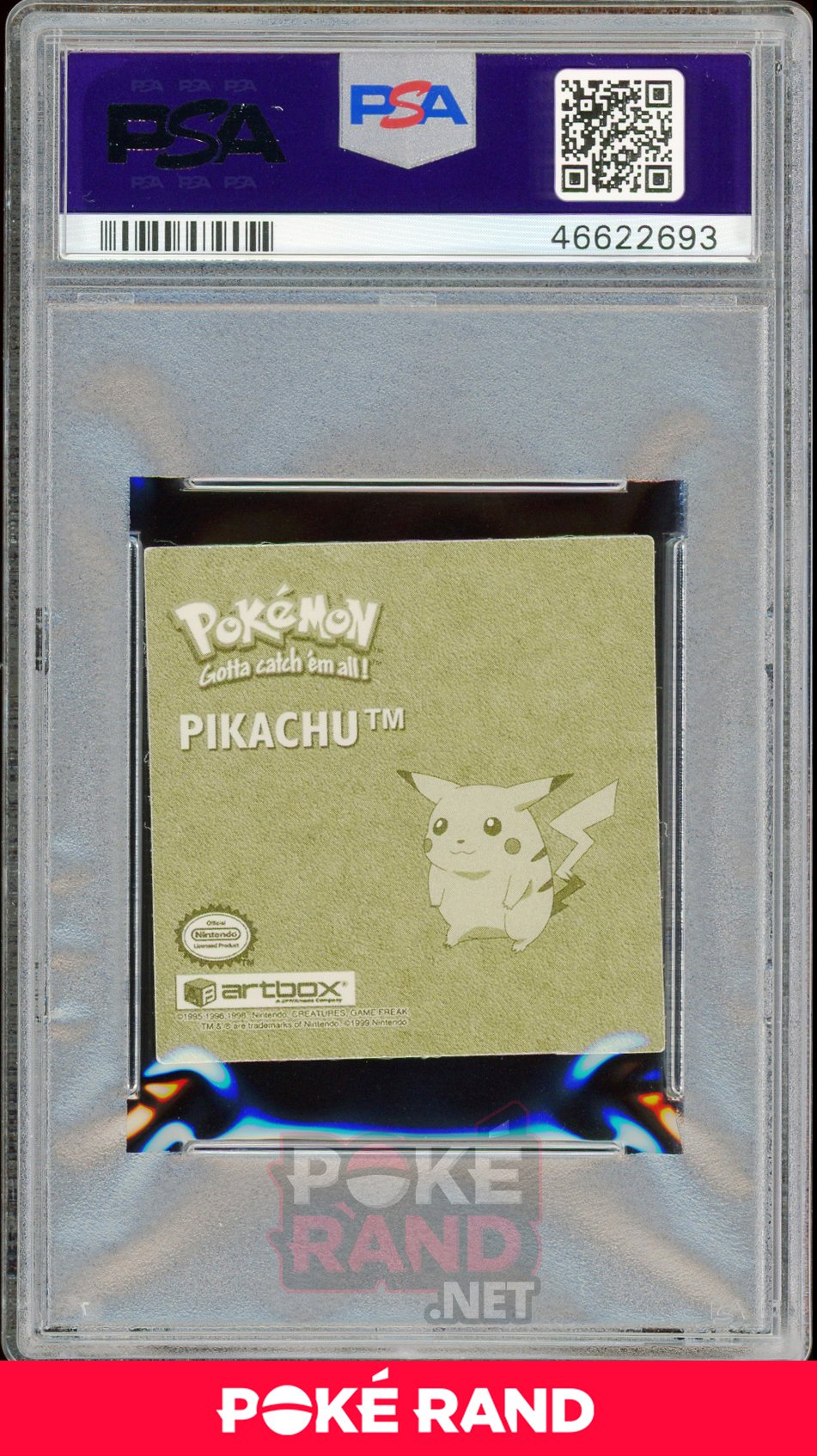 Pikachu R08 PSA 8 - Sticker - PokeRand